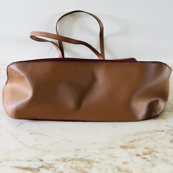 MICHAEL KORS Kempton Claret Burgundy Large Nylon Tote Bag - Picture 6 of 10